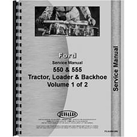 Service Manual Fits Ford 555 Tractor Loader Backhoe
